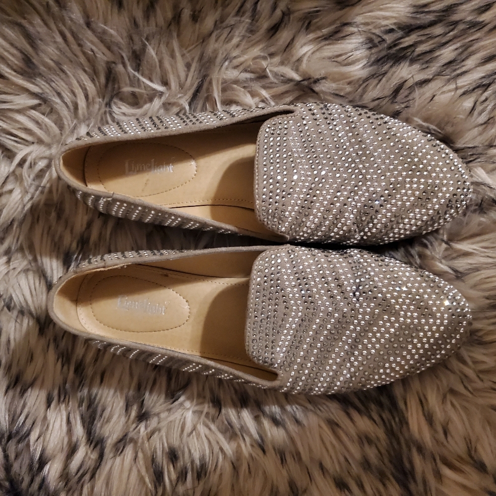 Limelight Grey Sequin Loafers